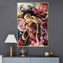 Japanese Geisha 5D DIY Diamond Painting Beauty Full Square Round Rhinestone Embroidery Cross Stitch Mosaic Home Decor FF3731 2024 - buy cheap