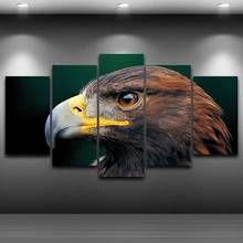 Wall Canvas Art Painting Poster Frame For Home Decoration Kids Room 5 Panel Pictures Animal Eagle Modern HD Printed Photo 2024 - buy cheap