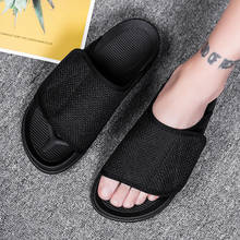 Men's Sandals Luxury Brand Summer Men Slippers Shoes Beach Slipper Open Toe Hook&loop Wear-resisting Sandals Schoenen Mannen 2024 - buy cheap