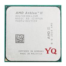 Четырехъядерный процессор AMD Athlon II X4 610e, 2,4 ГГц, разъем AM3, AD610EHDK42GM 2024 - купить недорого