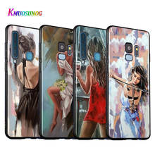 Funda de silicona con pintura al óleo para mujer y Chica, para Samsung Galaxy A9, A8, A7, A6, A6S, A8S Plus, A5, A3 Star, 2018, 2017, 2016 2024 - compra barato