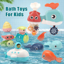 Hot new summer children's play water beach swimming toys bathroom bath toy parent-child interactive whale shower water toy kit 2024 - buy cheap