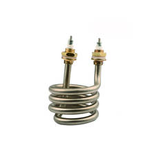 Distilled Water Mechanical  Electrical Heat Pipe 10mm 2500W Spiral Stainless Steel Immersion Heater Element 2024 - купить недорого