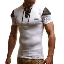 Camisetas de manga corta para hombre, ropa informal ajustada de gran tamaño, con cuello redondo, ropa de calle fina 2024 - compra barato