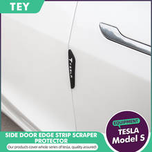 TEY Car Door Edge Protection For Tesla Model 3 Model Y Corner Guard Protective Bumper Stickers Car Accessories Door Protector 2024 - buy cheap