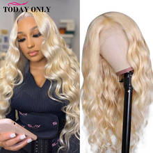 Body Wave 613 Blonde Lace Font Human Hair Wig Peruvian Honey Blonde Lace Closure Wig Transparent 13x4 Lace Front Wigs For Women 2024 - buy cheap