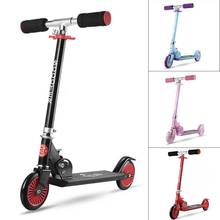 Patinete de aluminio para niños y niñas, Scooter de Pedal ajustable, plegable, los mejores regalos 2024 - compra barato