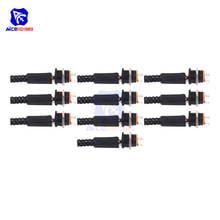 diymore 10 Set 5.5x2.1mm Male DC Power Jack Plug Connector 5.5x2.1mm Female Socket DC Power Plug Connector DC 12V 3A 2024 - buy cheap