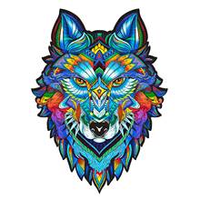 Unique Animal Puzzles Mysterious Wolf Puzzle For Adults Kids Family Interactive Puzzle Educational Toy juguetes para niños 5* 2024 - buy cheap