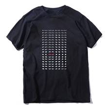 Крутая Мужская футболка COOLMIND из 100% хлопка с коротким рукавом и принтом кошачий глаз, свободная Мужская футболка с круглым вырезом, мужские футболки 2024 - купить недорого
