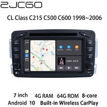 Sistema multimídia automotivo, reprodutor com android, tela de navegação, dvd, rádio, som estéreo, gps, para mercedes-benz cl class c215c500 c600 1998 ~ 2006 2024 - compre barato