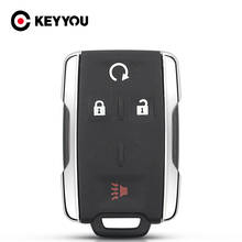 KEYYOU 4 Buttons Smart Remote Key For Chevrolet Silverado Colorado GMC Sierra 2014-2106 2017 2018 2024 - buy cheap