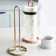 Aço inoxidável rolo de cozinha suporte toalha papel do banheiro suporte tecido rosa ouro guardanapos rack casa cozinha acessórios armazenamento 2024 - compre barato