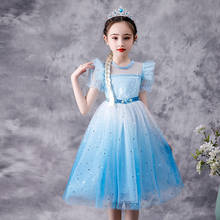 Elsa Dress for Baby Girls Snow Queen Cosplay Costume Children Christmas Party Tutu Dresses Gradient Sequin Clothing Halloween 2024 - buy cheap