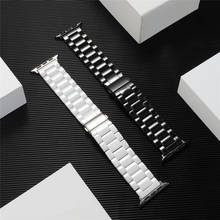 New Smooth Ceramic Strap for iWatch 38/42mm 40mm 44mm Fashion Replacement Bracelet Belt for Apple Watch Band Series 6 5 4 3 2 SE 2024 - buy cheap