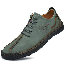 Sapatos de couro casuais tênis masculinos sapatos de condução confortável qualidade sapatos de couro mocassins venda quente sapatos de trabalho feito com ferramentas 2024 - compre barato