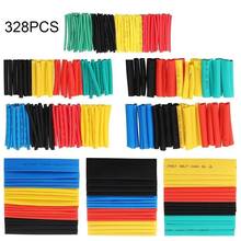 328pcs/530 Set Polyolefin Shrinking Assorted Heat Shrink Tube Wire Cable Insulated Sleeving Tubing Set 2:1Waterproof pipe sleeve 2024 - compre barato