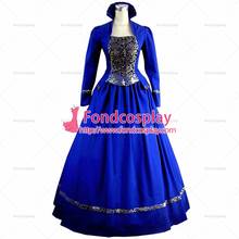 Fondcosplay gothic lolita punk vestido medieval bule algodão bola longa noite jaqueta saia sob medida [ck1363] 2024 - compre barato