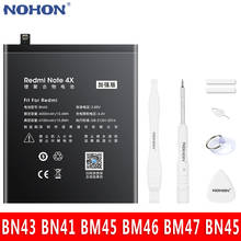 NOHON BN43 BN41 BN40 BM42 BM45 BM46 BM47 BN45 Li-ion Battery For Xiaomi Redmi 4 Pro 3 3S 3X 4X Note 2 3 4 4X 5 Phone Batteries 2024 - buy cheap