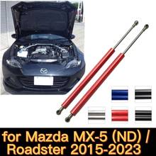 Para 2015-2023 mazda MX-5 nd/roadster capa dianteira conversível capota suportes de gás elevador suporta amortecedores haste molas 2024 - compre barato