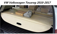 Высокое качество автомобиля задний багажник защитный лист для багажника Крышка для Фольксваген Touareg 2010-2017 (черный, бежевый) 2024 - купить недорого