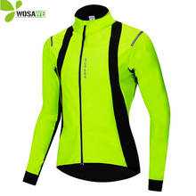 WOSAWE Reflective Men Cycling Jackets Thermal Fleece Winter Windproof Water Rain Repellent MTB Bike Bicycle Windbreaker Coat 2024 - buy cheap