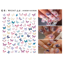 A pack of 10 pieces of mixed color butterfly nail stickers nail art citation paper brand designer art nail stickers nail art dec 2024 - buy cheap
