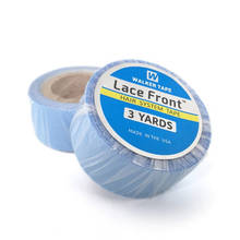2,54 см (1 дюйм) * 3 ярда синяя поддерживающая лента для передней части кружева, двусторонняя клейкая лента для волос для наращивания ленты/Toupee/Lace Wig 2024 - купить недорого