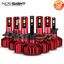 NOVSIGHT-bombilla de luz antiniebla, H4, H7, H11, H1, H3, H8, H9, 9005, 9006, 6000, haz Hi-Lo, 60W, 10000LM, K, 12v, 24v de CC 2024 - compra barato