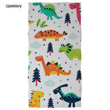 Upetstory Cute Cartoon Dinosaur Printed Beach Towel Soft Bath/Hand/Face Towel for Adults Kids Beach Swimming Pool Sunbathing 2024 - buy cheap