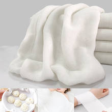 Tecido de gaze branco de algodão 100cm * 88cm, tecido para fralda de toalha de qualidade alimentar, tecido médico diy por atacado 2024 - compre barato