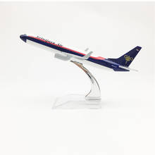 Aeronave aéreo infantil da sriwistreaming air b737, 16cm, modelo de liga de metal 2024 - compre barato