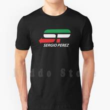 Sergio Perez Logo Motorsports Racing T Shirt Diy Big Size 100% Cotton Perez Sergio Perez Racing Point Mclaren Mexico Racing 2024 - buy cheap