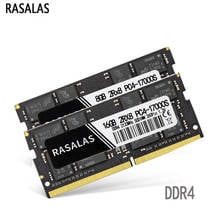 Оперативная память Rasalas для ноутбука, Память DDR4 4 ГБ 8 ГБ 16 ГБ PC3-10600S 2133 2400 2666 МГц SO-DIMM 1,2 В, 260Pin, Sodimm NO-ECC 2024 - купить недорого