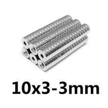 50/100/200pcs 10*3-3mm  Ring Neodymium Countersunk Magnets 10x3-3mm Neodymium Magnets With Hole 10 x 3mm Hole: 3mm 2024 - buy cheap