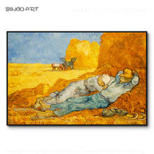 Reproduce ilustraciones famosas de Vincent Van Gogh, descanso del trabajo, pintura al óleo, arte de pared famoso, pintura al óleo de Van Gogh para decoración de cocina 2024 - compra barato