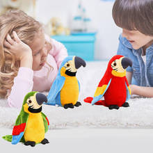 Electric Talking Parrot Plush Toy Repeat What You Said Recording Learning Twisting Fan Wings Parrot Toy Children Birthday Gift 2024 - buy cheap