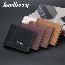 Luxury Brand Men Wallets 2020 Fashion Short Wallet Multi-card Position Open Horizontal Coin Purse Youth Simple Thin Wallet 2024 - buy cheap
