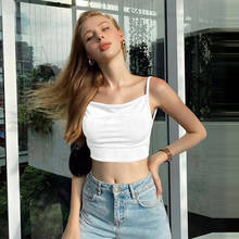 Julissa Mo Summer Sleeveless Bandage Crop Top Women 2021 Backless Square Collar Short Tops Sexy White Homewear Fashion Girl Vest 2024 - buy cheap