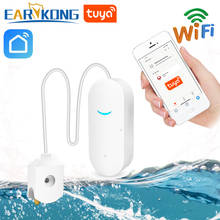 Earykong-sensor inteligente de vazamento de água, wi-fi, tuya, alarme de água, compatível com tuyasmart/smart life, aplicativo, fácil instalação 2024 - compre barato