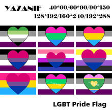 YAZANIE Single Double Sided Asexual Aromantic Polysexuality Pansexual Bisexual Nonbinary Genderfluid Bisexual Combo Pride Flag 2024 - buy cheap