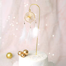 Metal Stars Wedding Cake Topper Gold Moon Happy Birthday Cupcake Topper for Wedding Birthday Party Cake Decorations Baby Shower 2024 - compre barato