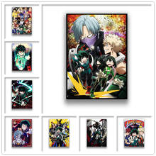 Japanese Anime Poster My Hero Academia White Coated Paper posters Pictures For Room Decoration Home Poster Frameless 2024 - buy cheap