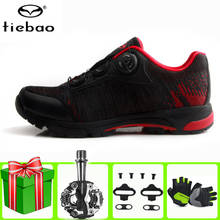 Дышащие кроссовки TIEBAO для активного отдыха, велосипедная обувь, самозакрывающаяся велосипедная обувь, кроссовки для горных велосипедов, спортивная обувь, для верховой езды, для мужчин и женщин 2024 - купить недорого