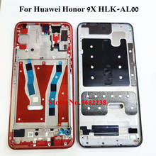 100% оригинальная средняя рамка для Huawei Honor 9X HLK-AL00 ЖК-экран передняя рамка с включением/выключением боковые кнопки запасные части 2024 - купить недорого