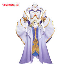 VEVEFHUANG The Popular Game King of Glory Cosplay Costume Luna Zixia Fairy antiquity Top+Dress Full Sets 2024 - buy cheap