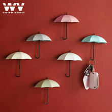 Cabide criativo em forma de guarda-chuva wv, gancho de pendurar roupão, diy, decorativo, gancho de parede, ganchos de roupas de cozinha e banheiro 2024 - compre barato