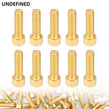10pcs Gold Motorcycle Bolts Screw M6×19mm Round Head Screw Stainless Steel Adornment Accessories Universal 2024 - buy cheap