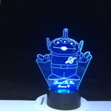 Three Eye Monster 3D Lamp Cartoon 7 Colors with Remote for Kids Christmas Present Room Decorative Led Night Light Lamp Awesome 2024 - buy cheap