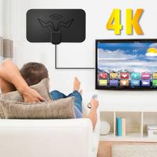 Antena de TV Digital 4K de alta calidad, amplificador de 1600 millas, HD, 25dB, alta ganancia, HD, diseño plano 2024 - compra barato